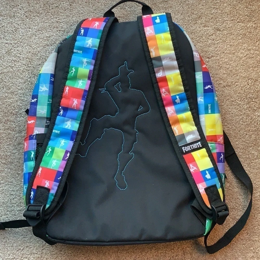 Fortnite dancing colorful backpack book bag